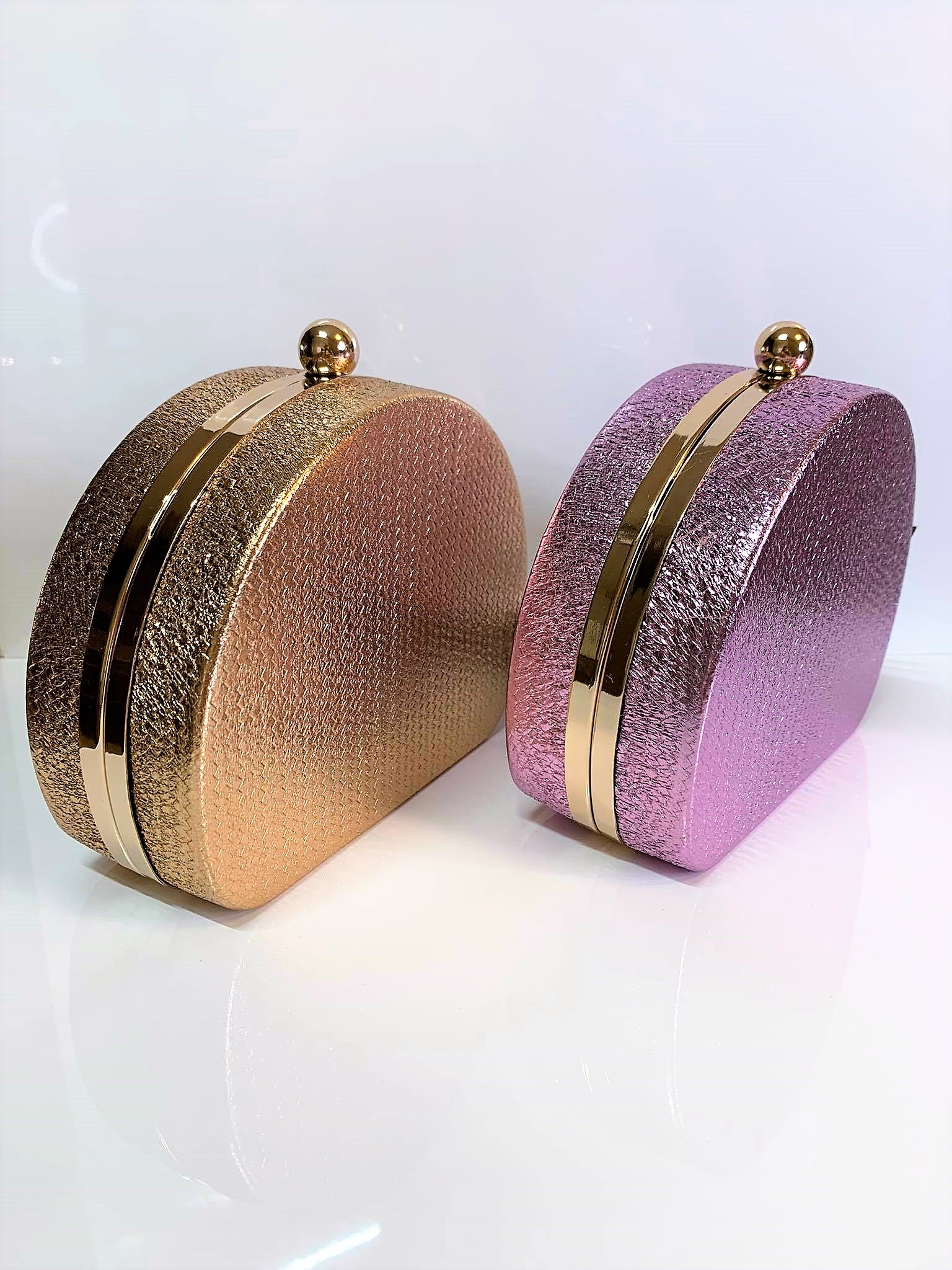 Τσάντα φάκελος clutch gold - Image 3