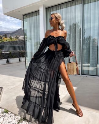 Maxi black dress