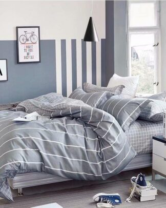 WF Home Σετ Παπλωματοθήκη 5 τεμαχίων Υπέρδιπλη 220x240