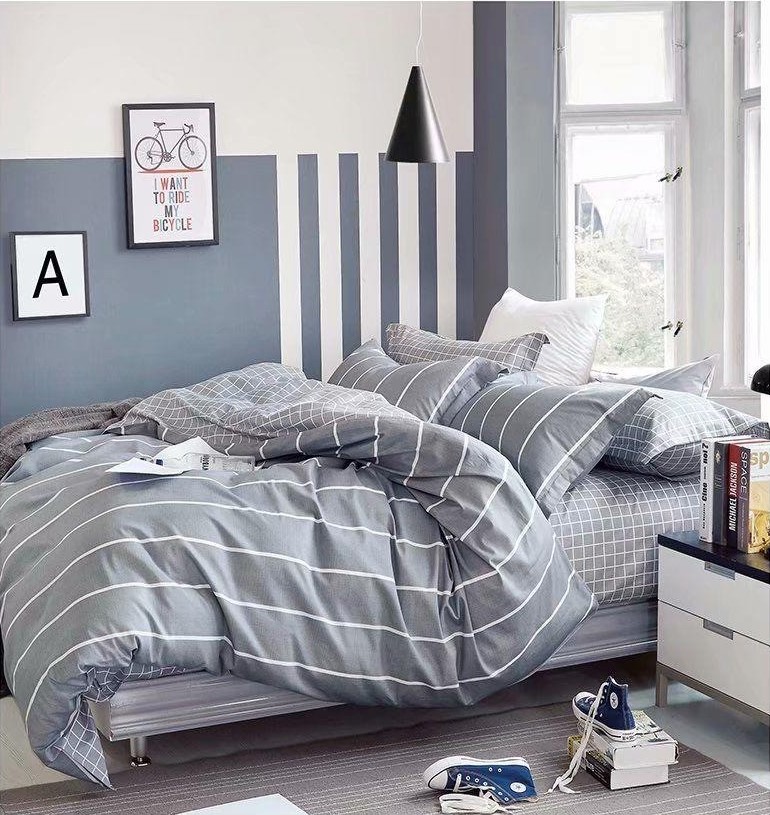 WF Home Σετ Παπλωματοθήκη 5 τεμαχίων Υπέρδιπλη 220x240