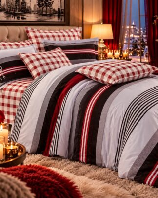 WF Home Σετ Παπλωματοθήκη 5 τεμαχίων Υπέρδιπλη 220x240