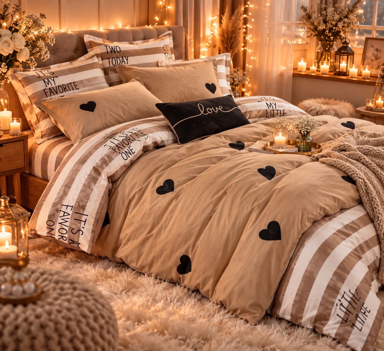 WF Home Σετ Παπλωματοθήκη 5 τεμαχίων Υπέρδιπλη 220x240
